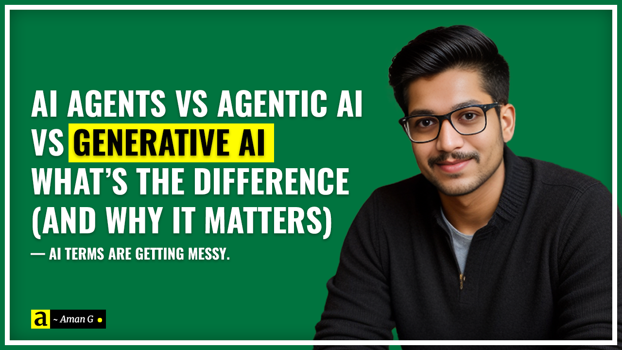 AI Agents vs Agentic AI vs Generative AI: What’s the Difference (and Why It Matters)